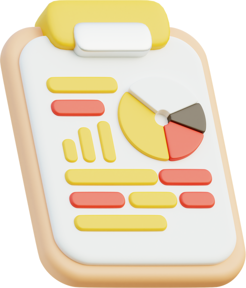 Business Report 3D Icon